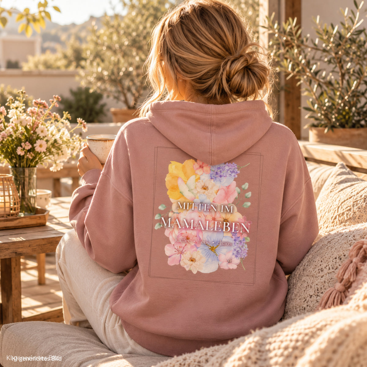 Mitten im Mamaleben Hoodie für Mamas