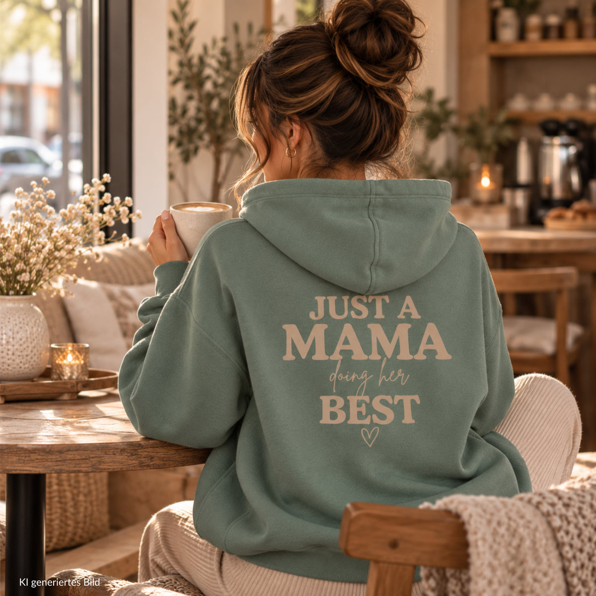 Just a Mama doing her best Hoodie für Mamas