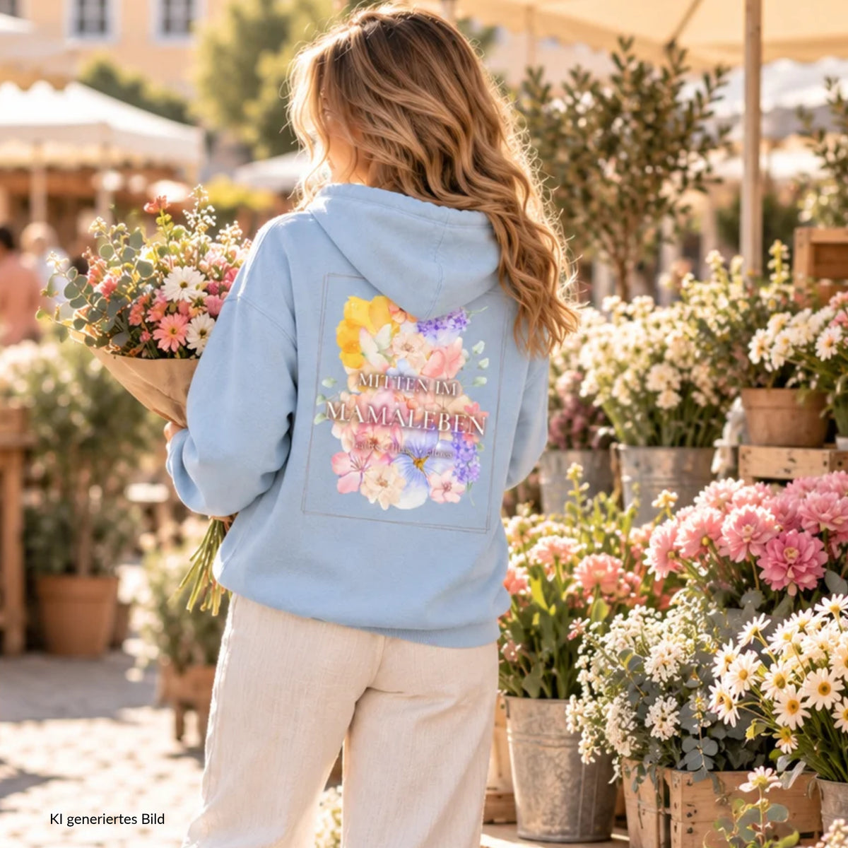 Mitten im Mamaleben Hoodie für Mamas