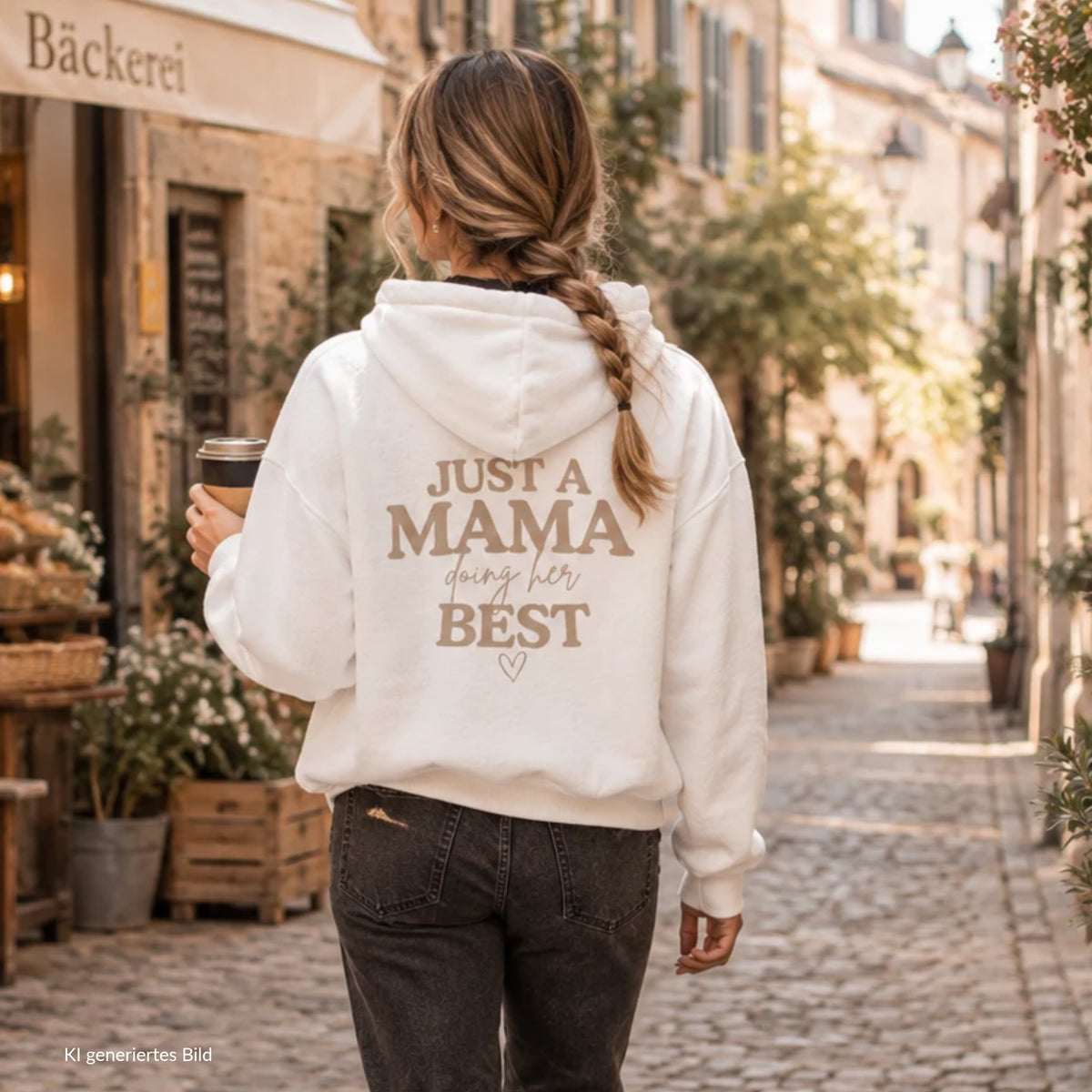 Just a Mama doing her best Hoodie für Mamas