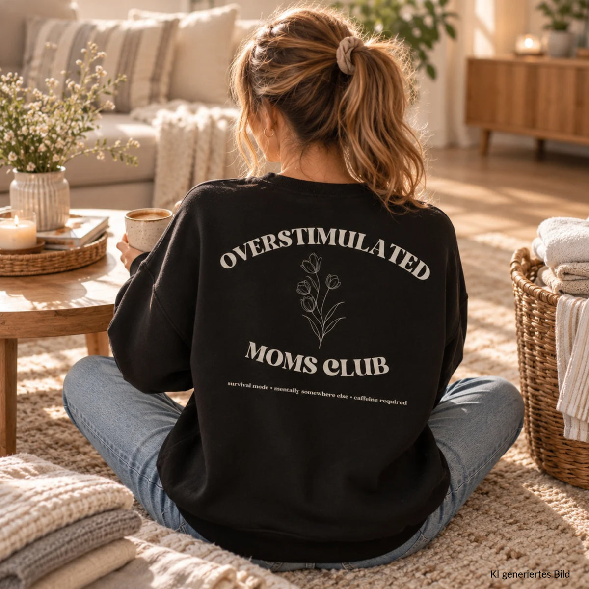 Overstimulated Moms Club Pullover für Mamas